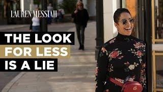 Style Therapy The Look For Less Is A Lie