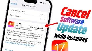 How To Cancel iOS Update While installing  How To Pause iOS Update While installing  iOS Update 