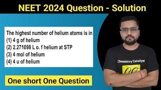 NEET 2024 Question Chemistry