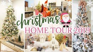 CHRISTMAS HOME TOUR 2019  MODERN FARMHOUSE GLAM DECOR  VLOGMAS  JESSICA ODONOHUE