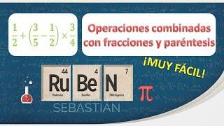 OPERACIONES combinadas de FRACCIONES con PARÉNTESIS ️