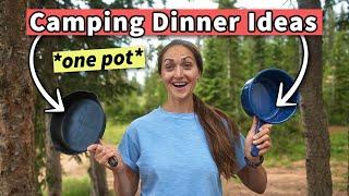 11 EASY ONE POT or PAN Camping Dinner Ideas *camp stove cooking*