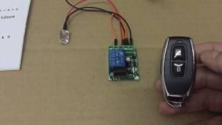 How to use 1 Channel DC12V Remote Control Switch with 2 button remote control