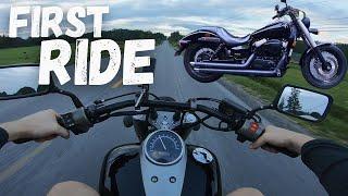 First Ride on My Honda Shadow 750 Phantom 