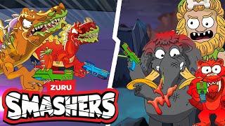 Blazer Tag + Compilación De Videos   @Smashers  SMASHERS En Español Caricaturas para niños  Zuru
