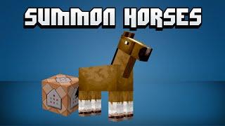 How to summon horses and change their stats • Java and Bedrock Minecraft