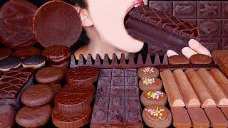 ASMR KITKAT CHOCOLATE ICE CREAM OREO KINDER NUTELLA DESSERT MUKBANG 초콜릿 먹방 チョコレート 咀嚼音 EATING SOUNDS