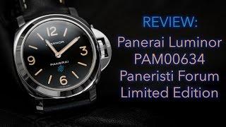 REVIEW Panerai Luminor PAM00634 Paneristi Forum Limited Edition watch