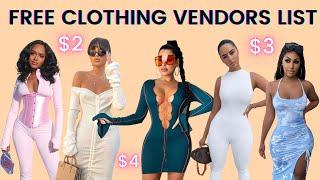 FREE WHOLESALE CLOTHING VENDORS LIST  START YOUR OWN ONLINE BUSINESS 