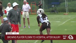 Browns RB DOnta Foreman carted off field taken to hospital via helicopter