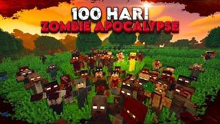 100 Hari Minecraft Hardcore Tapi Zombie Apocalypse Part 1