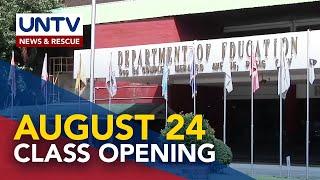 DepEd assures opening of classes on August 24