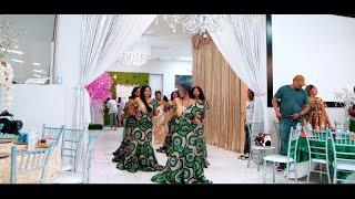 Epic Congolese Bridal shower entrance New Mexico