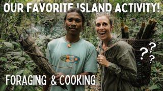 Foraging and Cooking on a Remote Island in the Mentawai Islands Indonesia