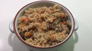 Beef Plov  Beef Rice Pilaf  Homemade  Ukrainian Version