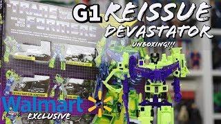 Transformers G1 Devastator Walmart Exclusive Reissue In Vintage Packaging Unboxing