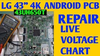 LG 43 UH650T ANDROID TV MOTHER BOARD REPAIR  HOW TO REPAIR LG 43  4K ANDROID TV MAIN BOARD 