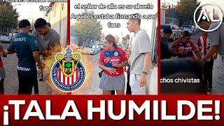 ¡ENORME PORTERO TALA RANGEL HACE FIRMA DE AUTÓGRAFOS EN LA CALLE  HUMILDE EL DE CHIVAS