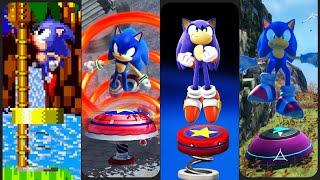 Evolution of Sonic bouncing on a spring 1991-2022