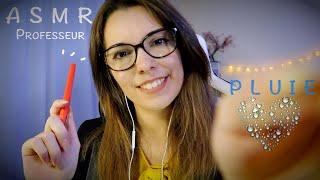 ️ Your teacher comforts you before the beginning of school French ASMR Roleplay +  Rain sound