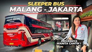 SLEEPER BUS DENGAN FASILITAS MELIMPAH ‼️ Agra Mas Jakarta Malang With Mercy Matic