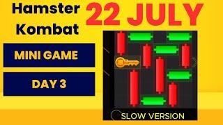 DAY 3 Hamster Combat Mini-Games 22 JULY 2024 How to Always Get the Key