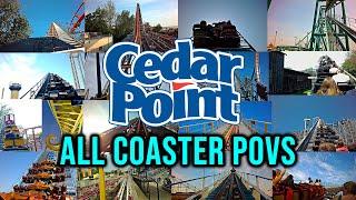 Cedar Point All Roller Coaster POVs in 4K