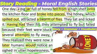 English Moral Stories  Learn English Through Stories  How to Read English Stories  The Flies