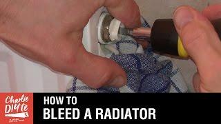 How to bleed a radiator