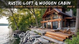 Loft Lifestyle Rustic Cabin Living Ideas with Wooden Elegance on the Hillside & Lakeside