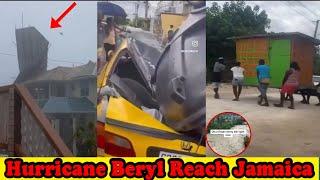 Hurricane Beryl Just Approaching Jamaica  & People Start Bawl