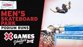 SONIC Men’s Skateboard Park Top 3 Runs  X Games Ventura 2024