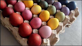 Яйца на Пасху НАТУРАЛЬНЫЕ КРАСИТЕЛИ БЕЗ ХИМИИ
