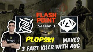 Plopski makes 3 fast kills with AUG NIP vs Anonymo Flashpoint 3
