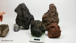Сравнение камней для аквариума черная лава коричневая лава карпатский камень