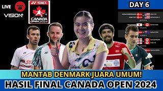 INDONESIA JUARA SEJATI HASIL FINAL CANADA OPEN 2024DENMARK JUARA UMUM