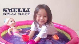 Smelli Gelli Baff ️️️Zara bermain mandi Jeli di Kolam Kecil bersama Baby Alive  Lets Play