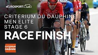 NEVER COUNT THIS MAN OUT   Critérium du Dauphiné 2024 Stage 6 Race Finish  Eurosport Cycling