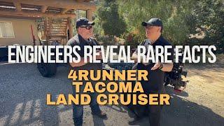 ENGINEERS REVEAL RARE FACTS ABOUT 4RUNNER TACOMA LAND CRUISER - CANDID INTERVIEW SHELDON BROWN