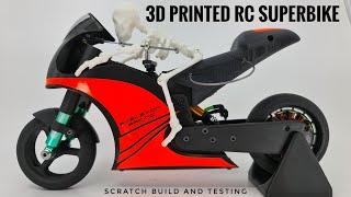 3D PRINTED RC SUPERBIKE Scratch build and testing Bambu Lab carbon fiber PATH CF RC 3D printing