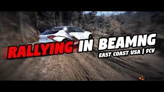 Rallying in BeamNG East Coast USA  Cherrier FCV No HUD  Cinematic
