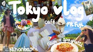 japan vlog Filipino food halo halo pancit spaghetti living in Tokyo Kawaguchiko day trip cafe