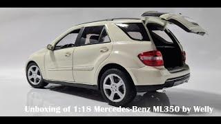 118 Mercedes-Benz ML350 2006 By Welly scale die-cast car unboxing