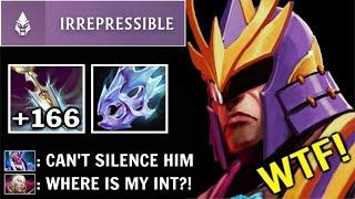 SILENCER CANNOT BE SILENCED Crazy +166 Int Stole 34 Kills 2 Hits Kill Broken Carry Hero WTF Dota 2