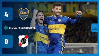 SEGNA SEMPRE CAVANI  BOCA JUNIORS-NACIONAL POTOSI 4-0  HIGHLIGHTS  SUDAMERICANA  MOLA TV