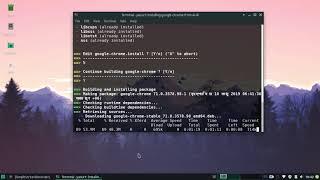 Install Google Chrome on Manjaro 18.0.2 Illyria