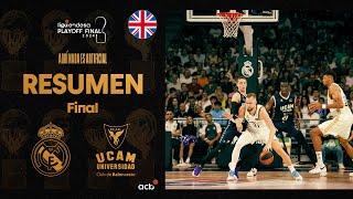 Real Madrid - UCAM Murcia 84-76 HIGHLIGHTS  Playoff Final Liga Endesa 2024