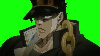 * Kuujou Joutarou Nodding * Green Screen  JoJo no Kimyou na Bouken Stardust Crusaders 