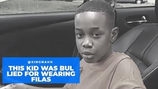 This kid was bullied for wearing Fila shoes but listen to how he responded