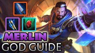 SMITE Merlin God Guide - Beginner and Advanced Tips Insane Damage Mage